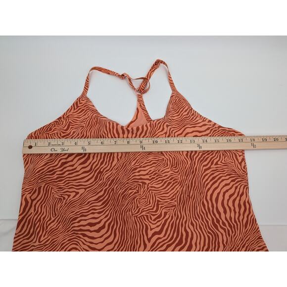 Outdoor Voices Orange Zebra Print Exercise Dress/Shorts XL Pickleball Hiking - Picture 5 of 10